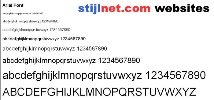 Arial Font